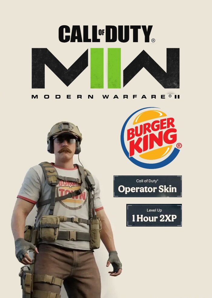 Code Call Of Duty Modern Warfare 2 Burger King